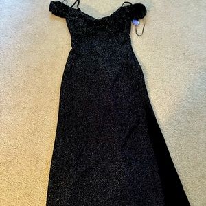 Sparkly black gown never used